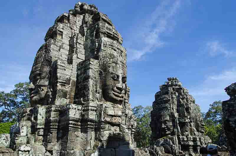 58 - Camboya - Angkor - ciudad de Angkor Thom - templo de Bayon